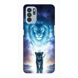 Чохол з картинкою ЛЕВ для Oppo Reno6 Z (VPrint) (Маленький лев)