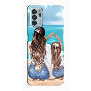 Чохол з друком для Oppo Reno6 Z - (Мама з дитинкою) (AlphaPrint)