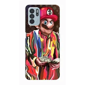 Бренднові Чохли для Oppo Reno6 Z - (PREMIUMPrint) (Mario LV)