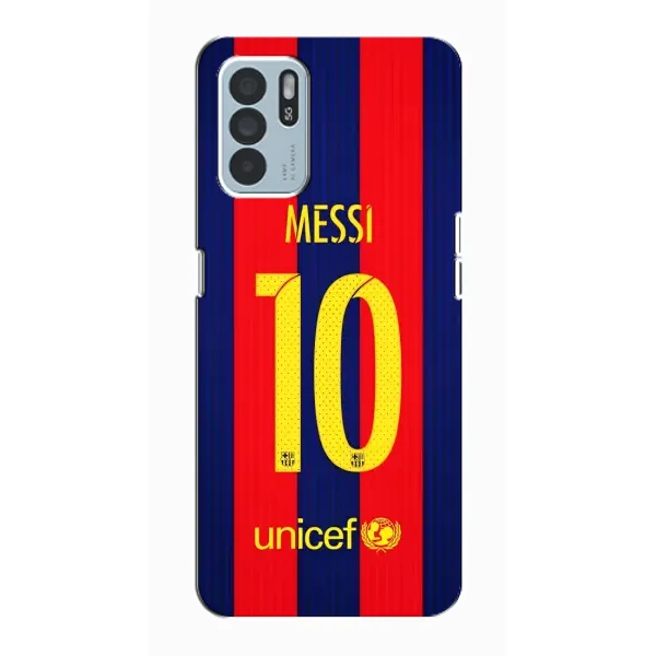 Чехол с принтом «Messi Barca 10» для OPPO Reno6 Z