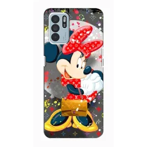 Чохол Disney Mouse Oppo Reno6 Z (PREMIUMPrint) (Minni з бантіком)