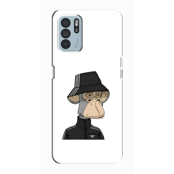 Чехол с принтом «обезьяна NFT Adidas» для OPPO Reno6 Z