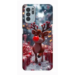 Чохол з принтом «Олень серед подарунків» для OPPO Reno6 Z