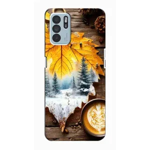 Чохол з унікальним дизайном 'Осінь з кавою' для Oppo Reno6 Z (Осінньо-зимова кава)