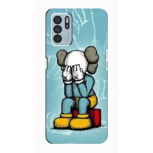 Чохли для Oppo Reno6 Z - Bearbrick Louis Vuitton (PREMIUMPrint) (Плач Bearbrick)