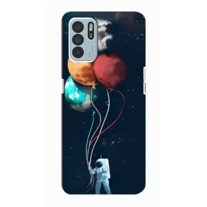 Космічні Чохли для OPPO Reno6 Z (VPrint) (Планети кульки)