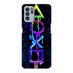 Чохол з принтом «Pleystation лого» для OPPO Reno6 Z