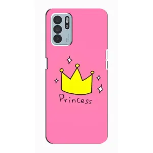 Чохол з картинкою (Стильні) OPPO Reno6 Z - (AlphaPrint) (Princess)