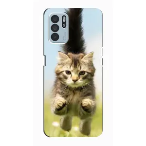 Чохли з Котиками для Oppo Reno6 Z (VPrint) (Прижок кота)