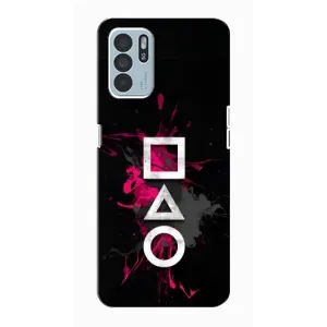 Чохол Гра в кальмара для Oppo Reno6 Z (Символи Гра кальмара)