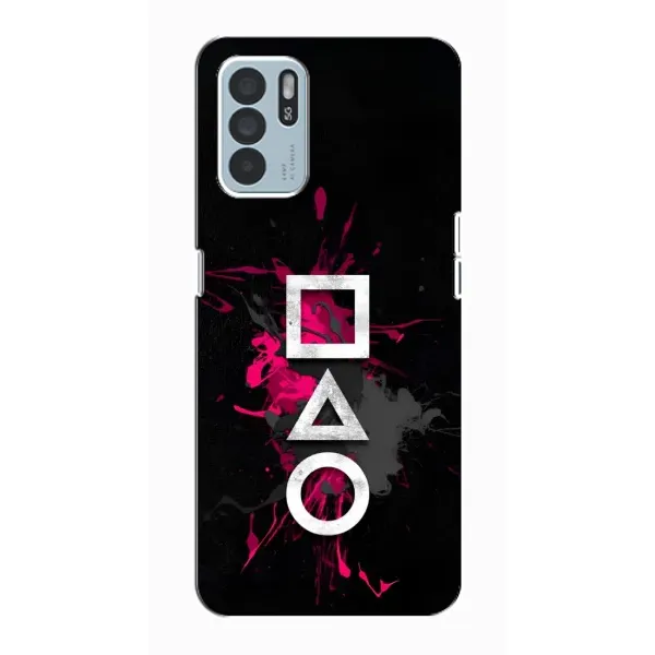Чохол з принтом «Символи Гра кальмара» для OPPO Reno6 Z Чохол з принтом «Символи Гра кальмара» для OPPO Reno6 Z