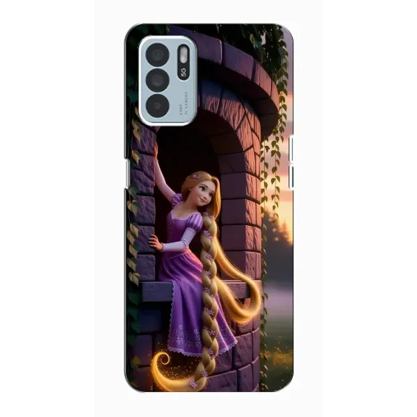 Чехол с принтом «Рапунцель на башне» для OPPO Reno6 Z