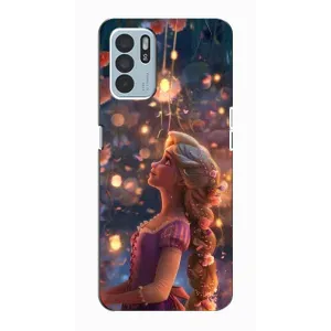 Чохол Рапунцель для Oppo Reno6 Z (Рапунцель ліхтарики)