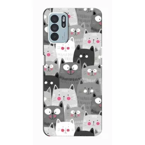 Чохли з Котиками для Oppo Reno6 Z (VPrint) (Мальовані котики)