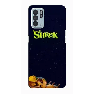 Чохол з мультфільмом Шрек на Oppo Reno6 Z (Відпочиваючий Шрек)