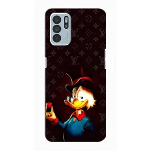 Чехли для Oppo Reno6 Z - Скрудж МакДак Louis Vuitton (PREMIUMPrint) (Скрудж з ботліантом)