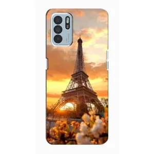 Чохол Ейфелева Вежа Oppo Reno6 Z - (AlphaPrint) (Сонячня вежа)