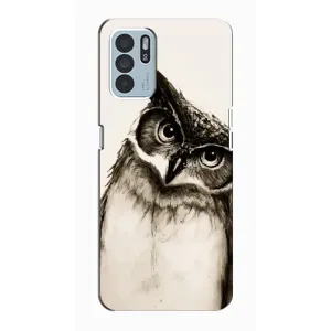Чохол з пташками на Oppo Reno6 Z (VPrint) (Сова)