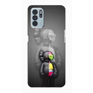 Чохли для Oppo Reno6 Z - Bearbrick Louis Vuitton (PREMIUMPrint) (Тіло Bearbrick)