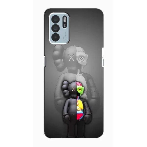 Чехол с принтом «Тело Bearbrick» для OPPO Reno6 Z