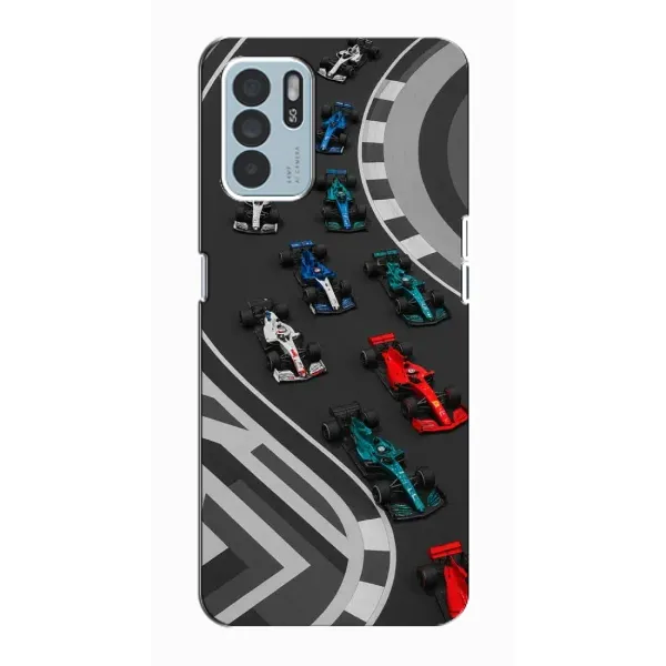 Чохол з принтом «Траса Ф1» для OPPO Reno6 Z