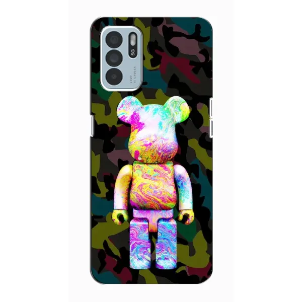 Чехол с принтом «Яркий Bearbrick» для OPPO Reno6 Z
