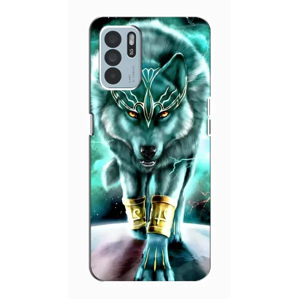 Чехол с принтом «Яркий волк» для OPPO Reno6 Z