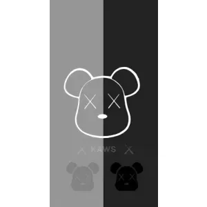 Чехлы для Oppo Reno7 4G - Bearbrick Louis Vuitton (PREMIUMPrint) (БеарБрик глаза)