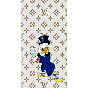 Чехлы для Oppo Reno7 4G - Скрудж МакДак Louis Vuitton (PREMIUMPrint) (Макдак на стиле)