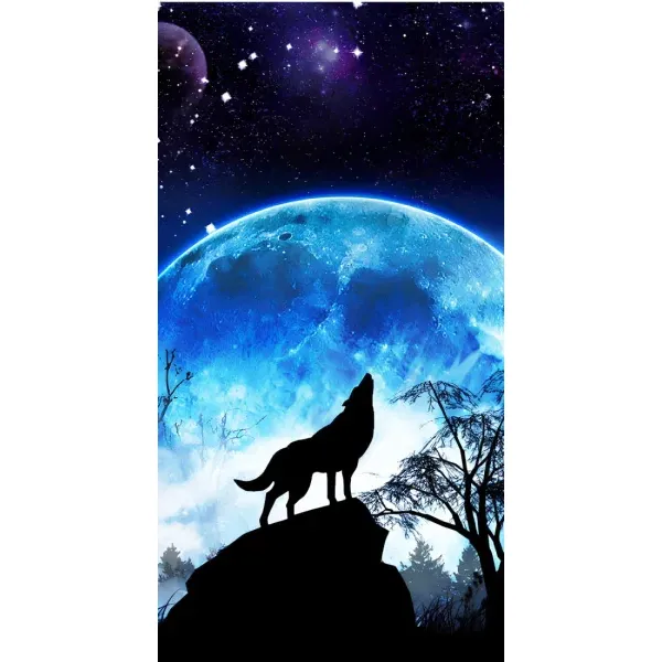 Чехол с принтом «Волк на луну» для OPPO Reno7 4G Чехол с принтом «Волк на луну» для OPPO Reno7 4G