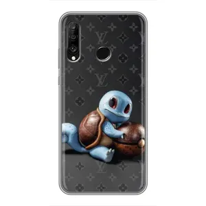 Бренднові Чохли для Huawei P30 Lite - (PREMIUMPrint) (Черепашка)