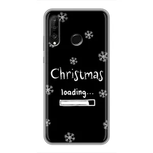 Різдвяні, Святкові Чохли для Хуавей P30 Лайт / Нова 4е (Christmas loading)