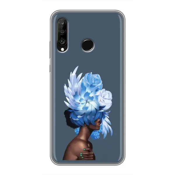 Чехол с принтом «Цветы на голове» для Huawei P30 Lite / Nova 4e