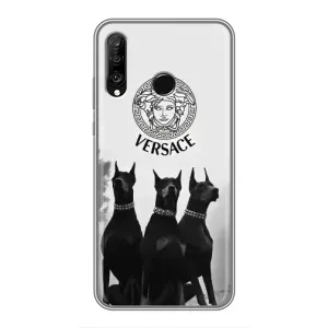 Чохли VERSACE для Хуавей P30 Лайт / Нова 4е (PREMIUMPrint) (Доберман Версаче)