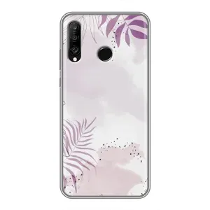 Чехол с принтом «Фиолетовые листья» для Huawei P30 Lite / Nova 4e