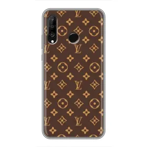 Чехлы Луи Витон для Huawei P30 Lite (AlphaPrint - LOUIS VUITTON) (фон LOUIS VUITTON)