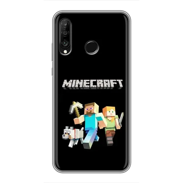 Чехол с принтом «герои Minecraft» для Huawei P30 Lite / Nova 4e
