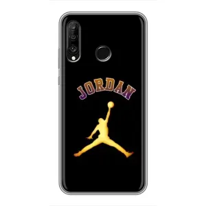 Чохли для Huawei P30 Lite - з картинкою JORDAN (AlphaPrint) (Jordan Gold)