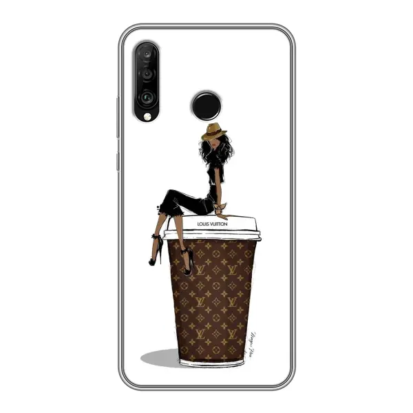 Чехол с принтом «кофе LOUIS VUITTON» для Huawei P30 Lite / Nova 4e