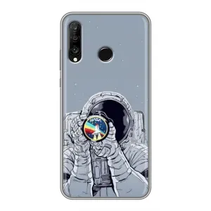 Чохол NASA для Huawei P30 Lite (AlphaPrint) (Космонавт фото)