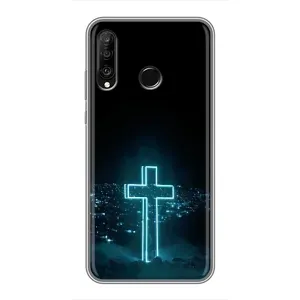 Чехол для Huawei P30 Lite (AlphaPrint) - (Христианские)