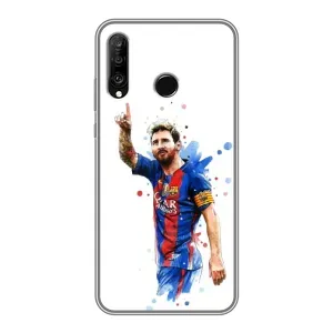 Чехлы Месси для Huawei P30 Lite (AlphaPrint) (Лео Месси)
