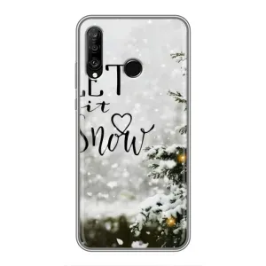Новорічні, Святкові Чохли для Huawei P30 Lite - 2024 год (Let it snow)