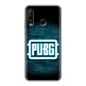 Чехол PUBG для Хуавей П30 Лайт / Нова 4е (AlphaPrint) (Лого PUBG)