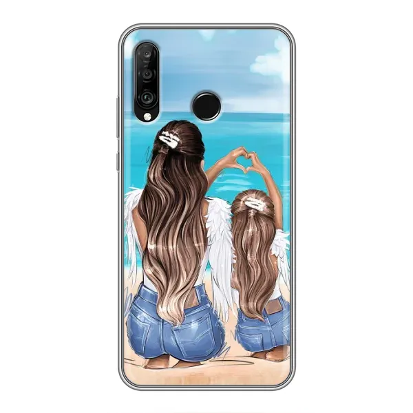 Чехол с принтом «Мама с доченькой» для Huawei P30 Lite / Nova 4e Чехол с принтом «Мама с доченькой» для Huawei P30 Lite / Nova 4e