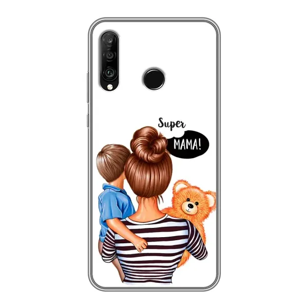 Чехол с принтом «Мама с сыном» для Huawei P30 Lite / Nova 4e Чехол с принтом «Мама с сыном» для Huawei P30 Lite / Nova 4e