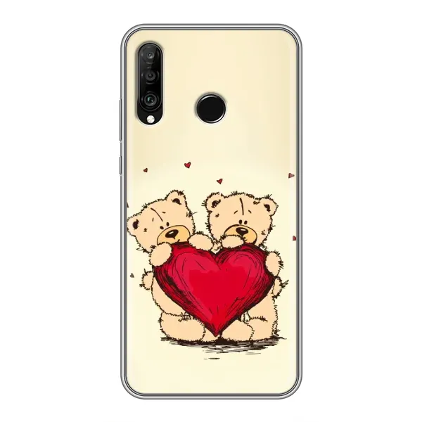Чехол с принтом «Медвежонки» для Huawei P30 Lite / Nova 4e