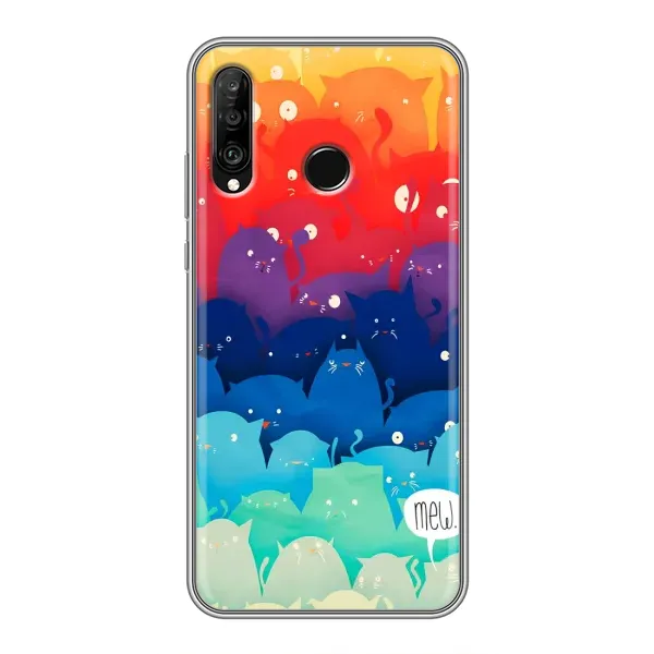 Чехол с принтом «Mew» для Huawei P30 Lite / Nova 4e Чехол с принтом «Mew» для Huawei P30 Lite / Nova 4e