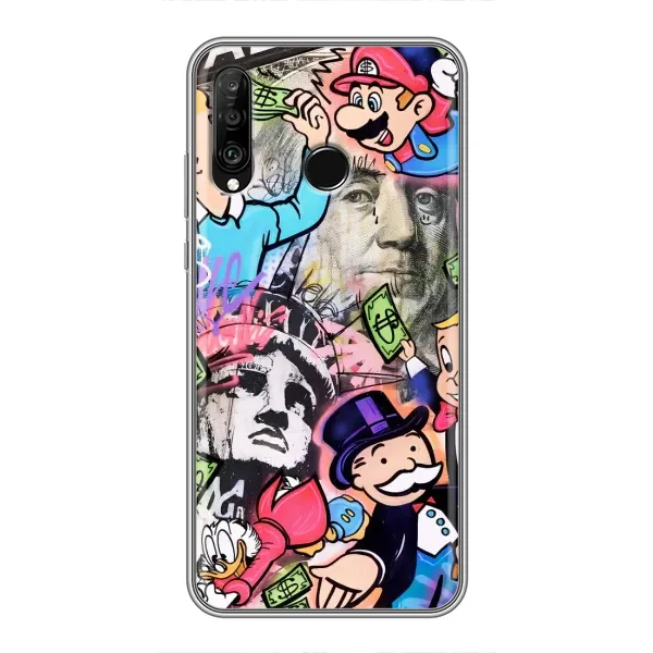 Чехол с принтом «Monopoly man» для Huawei P30 Lite / Nova 4e