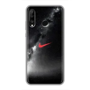 Чохол для Huawei P30 Lite - з принтом Найк (AlphaPrint) (Найк червоний)